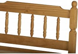 3ft Single Colonial waxed pine wooden bed frame 2